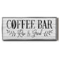 Coffee Bar - Floater Framed Canvas Print