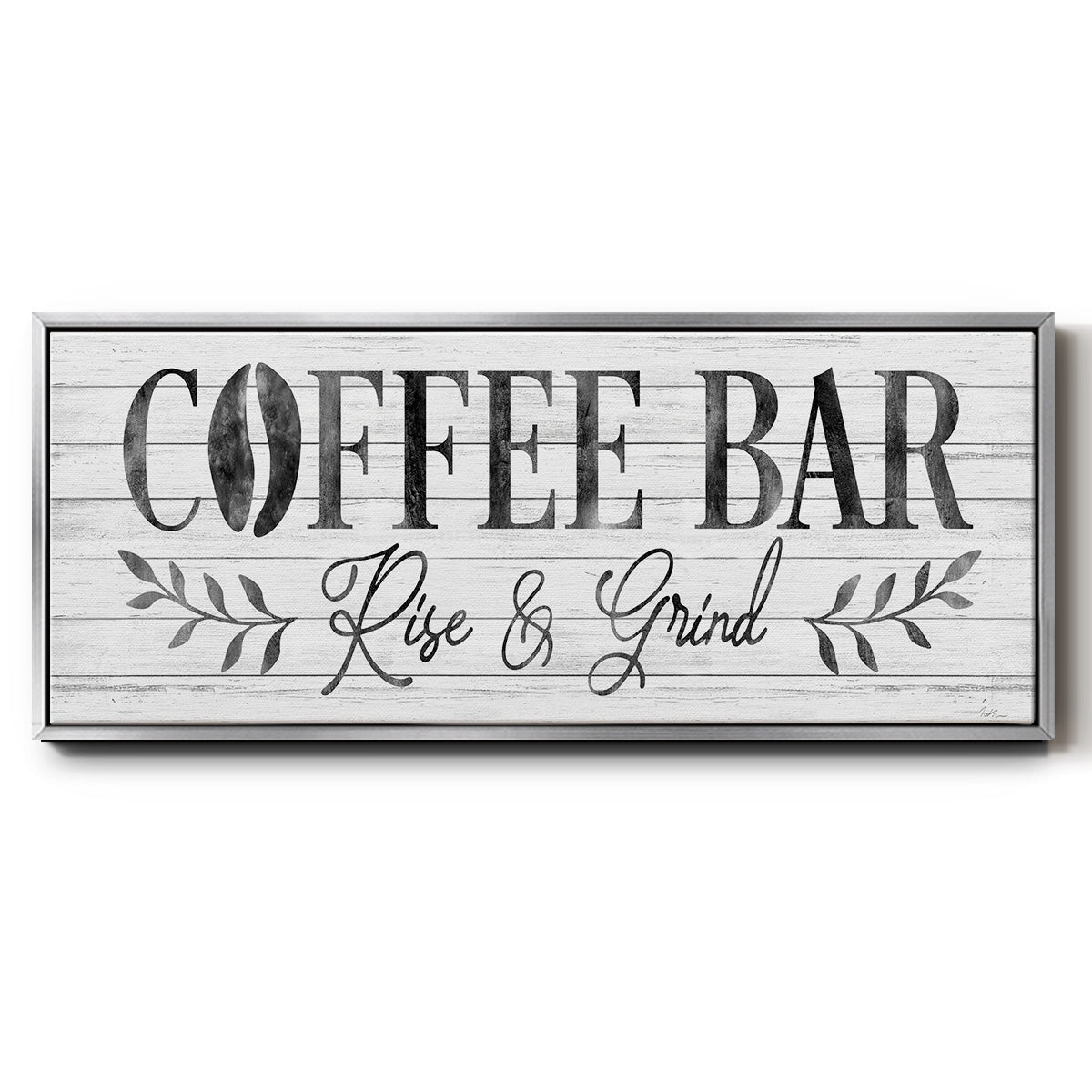 Coffee Bar - Floater Framed Canvas Print