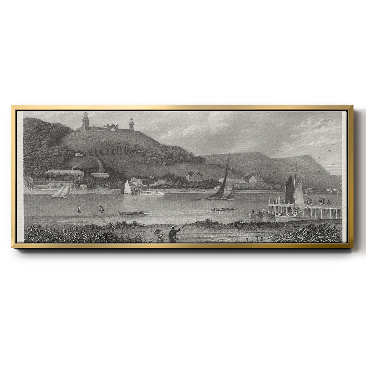 The Highlands of the Neversink - Floater Framed Canvas Print