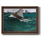 The Green Wave - Ornate Framed Canvas Print