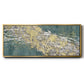 Mistral VI in Sea Green - Floater Framed Canvas Print