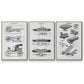 Industrial Flight - Floater Framed Canvas Set