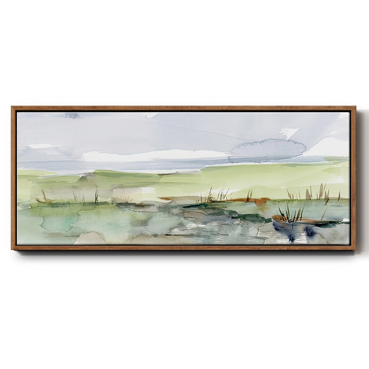 Pastel Inlet II - Floater Framed Canvas Print
