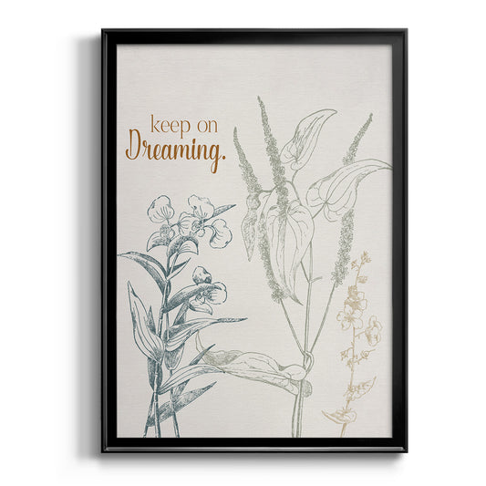 Keep on Dreaming - Modern Framed Canvas Print