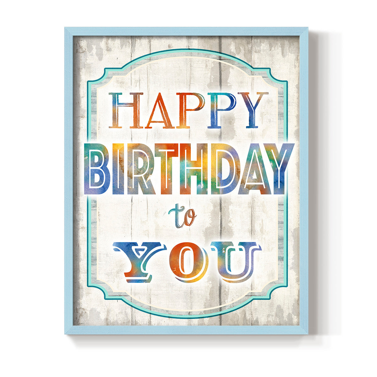 Happy Birthday to You - Restickable Framed Art Print