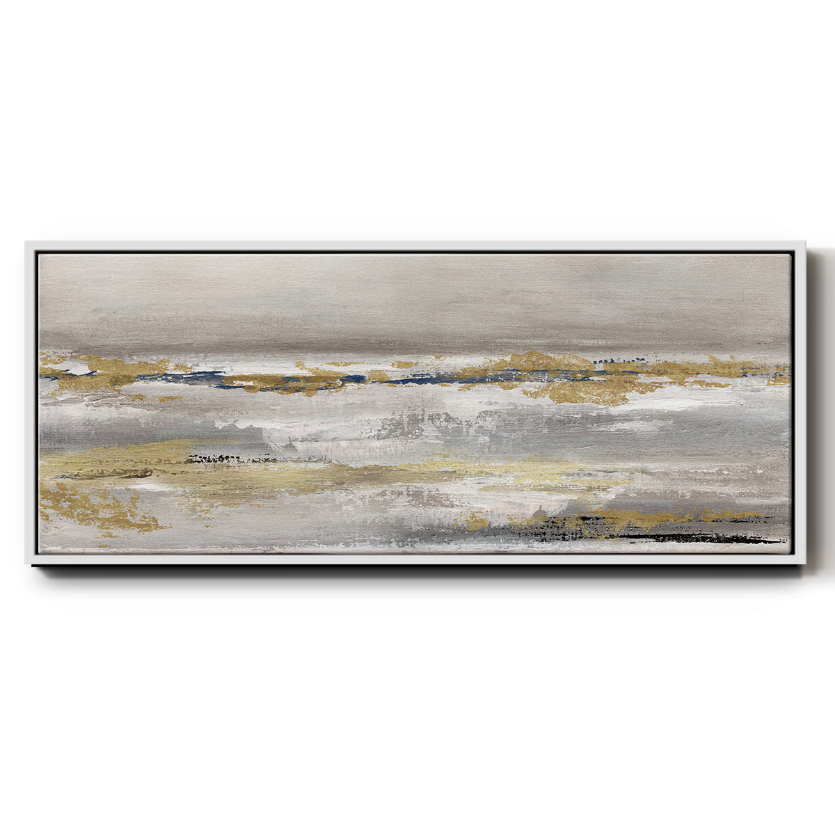 Golden Fog - Floater Framed Canvas Print