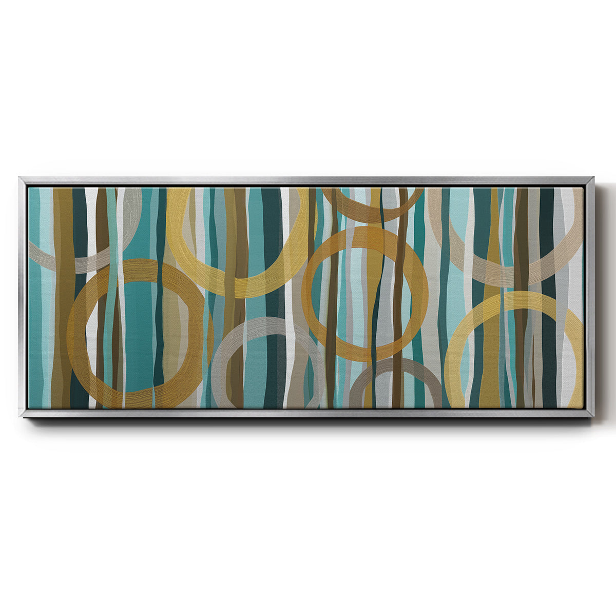 Autumn Trees I - Floater Framed Canvas Print
