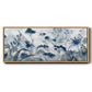 Inky Indigo - Floater Framed Canvas Print