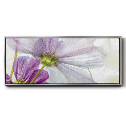 Frozen Floral I - Floater Framed Canvas Print