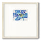 Fleur Bleue II Premium Framed Print Double Matboard