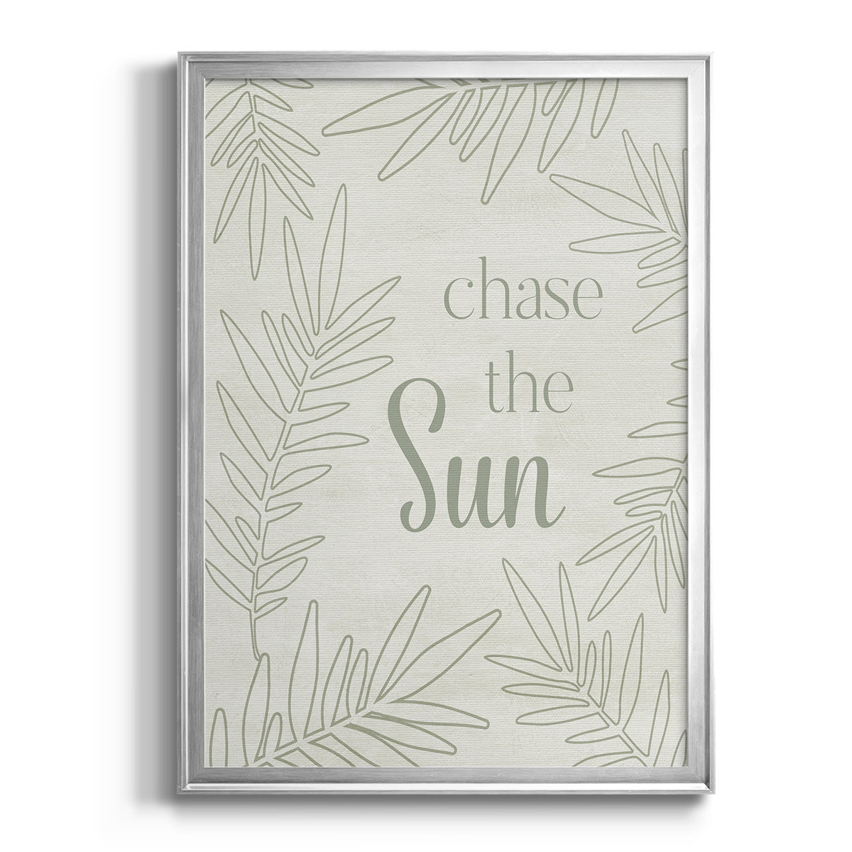 Chase the Sun - Modern Framed Canvas Print