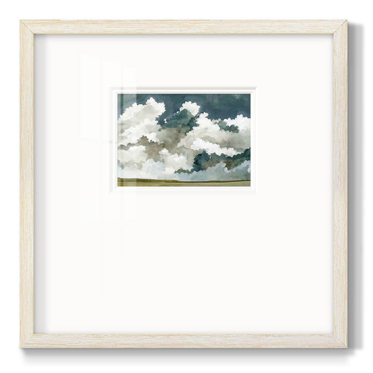 Vast Neutral Sky III Premium Framed Print Double Matboard