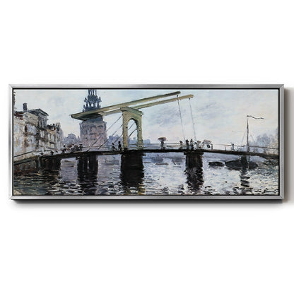 The Bridge, Amsterdam, 1874 - Floater Framed Canvas Print