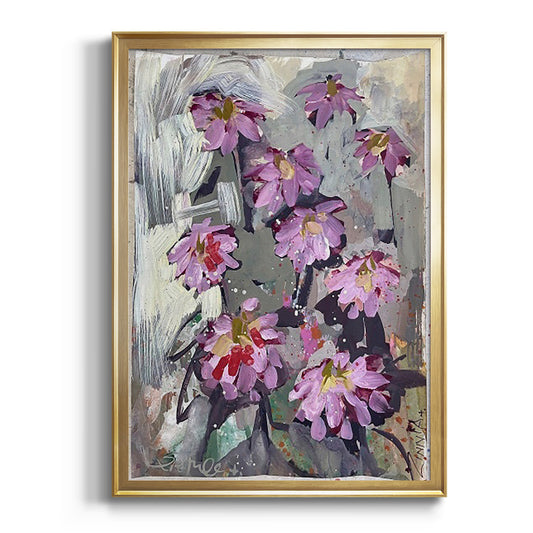 Zinnia II - Modern Framed Canvas Print