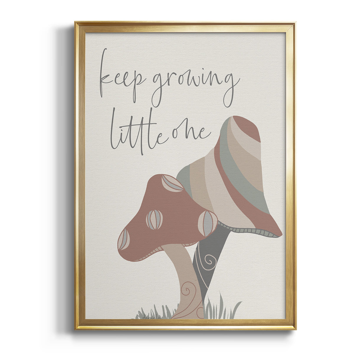 Keep Growing - Modern Framed Canvas Print