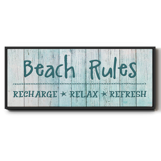 Recharge - Floater Framed Canvas Print