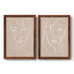 Curly Face I - Premium Framed Canvas 2 Piece Set - Ready to Hang