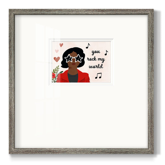 Darling Valentine Collection A Premium Framed Print Double Matboard