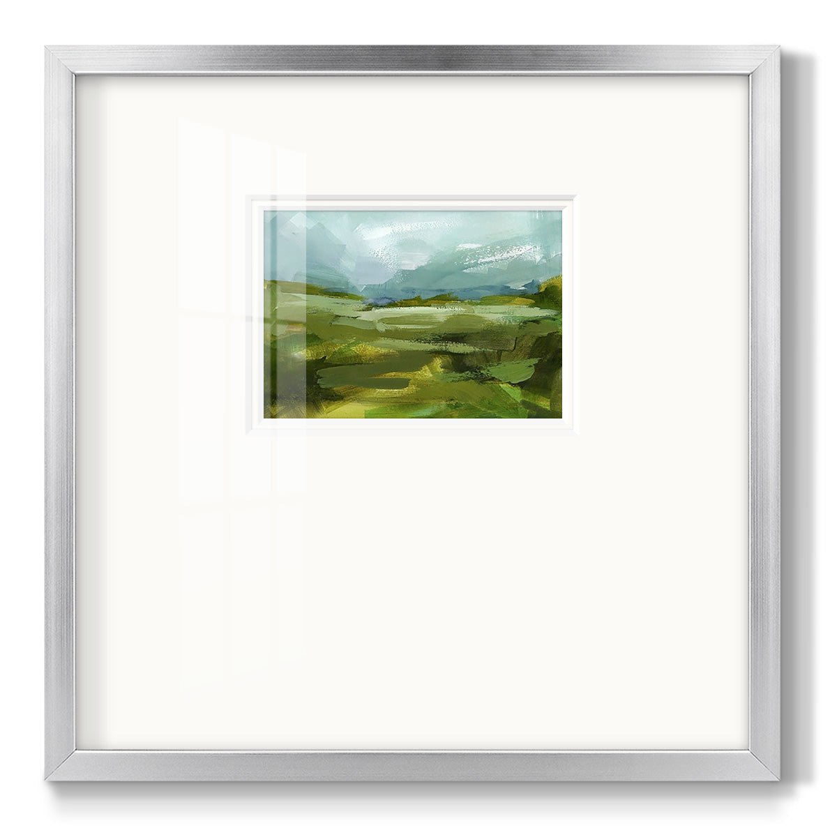 Emerald View II - Double Matboard Framed Print