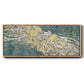 Mistral VI in Sea Green - Floater Framed Canvas Print