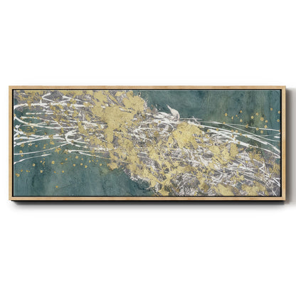 Mistral VI in Sea Green - Floater Framed Canvas Print