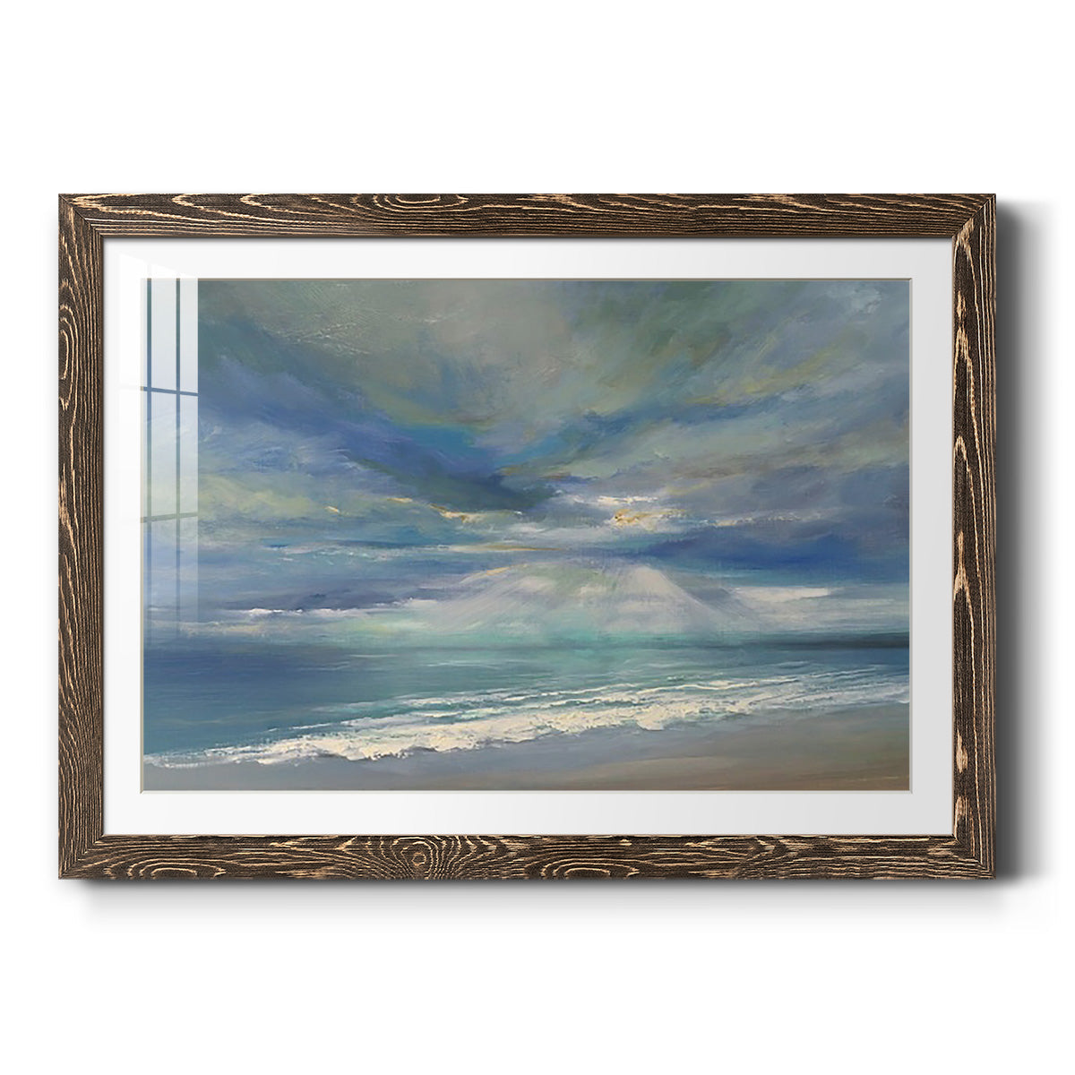 God Rays - Barnwood Framed Art Print