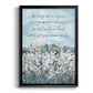 Be Strong Flower Field - Modern Framed Canvas Print