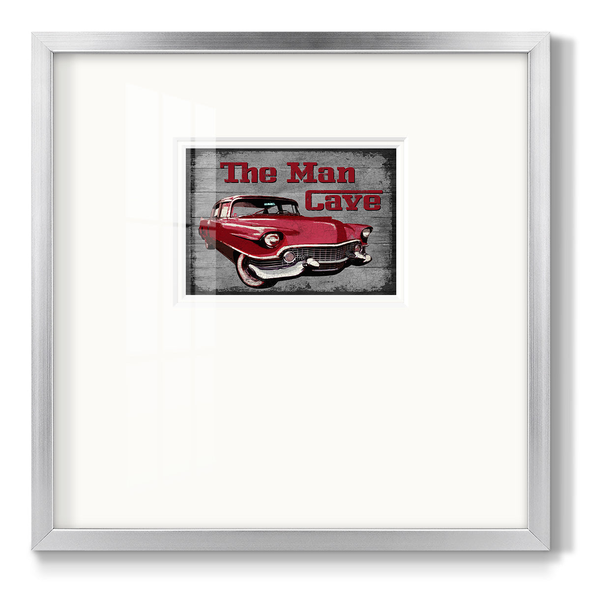 The Man Cave Premium Framed Print Double Matboard