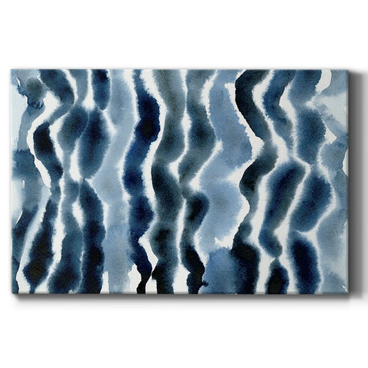 True Blue Wave I Premium Gallery Wrapped Canvas - Ready to Hang