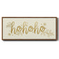 Golden HoHoHo - Floater Framed Canvas Print