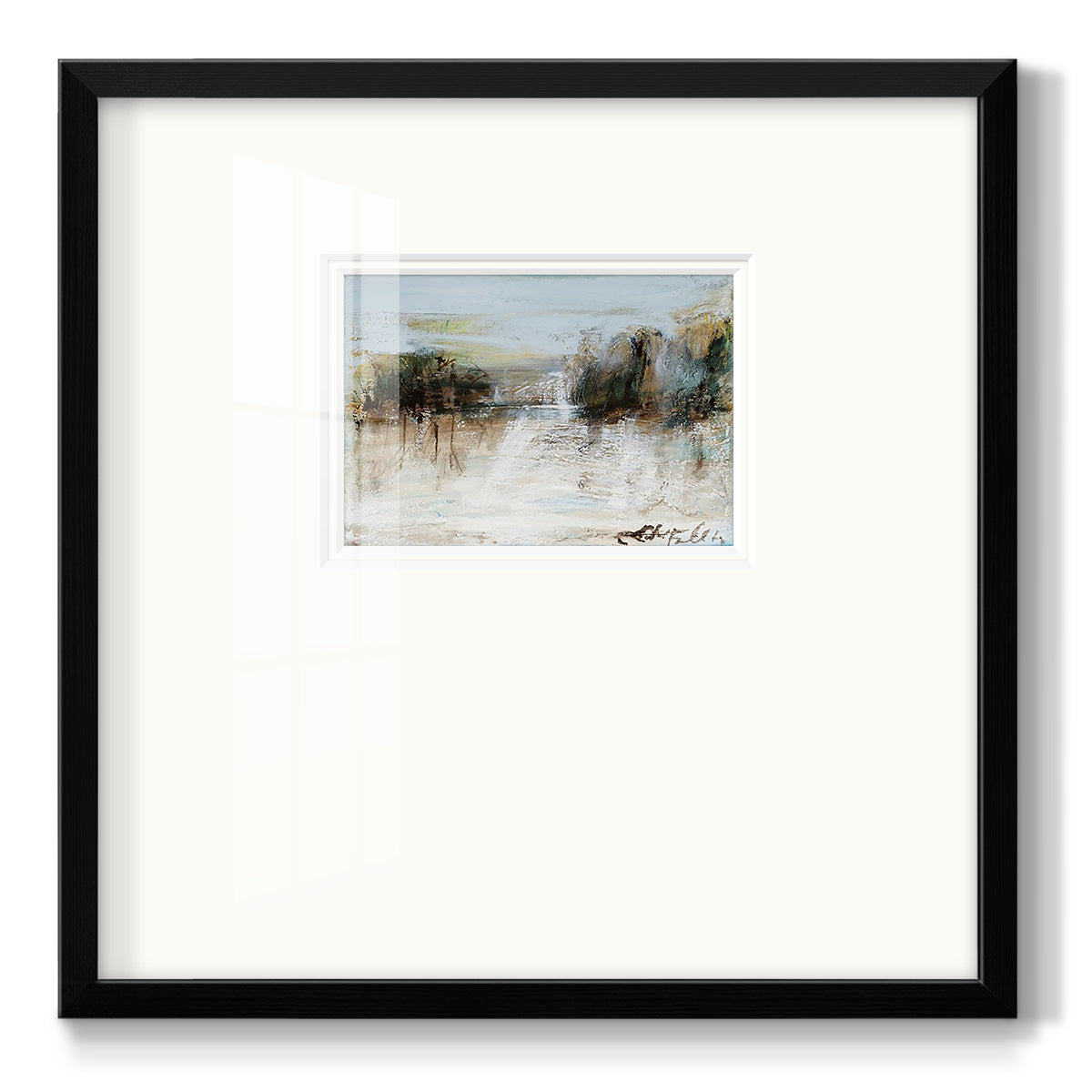 Wintery Horizon I Premium Framed Print Double Matboard