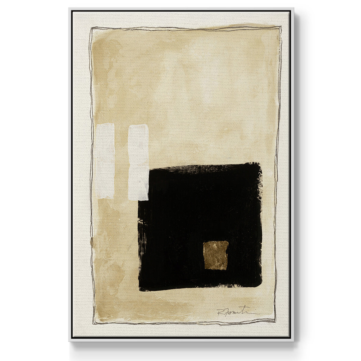 Inner Musing I - Floater Framed Canvas Print