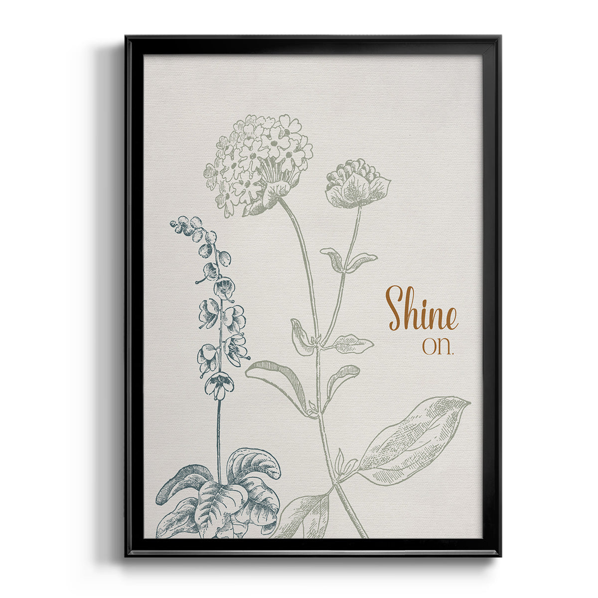 Shine On - Modern Framed Canvas Print