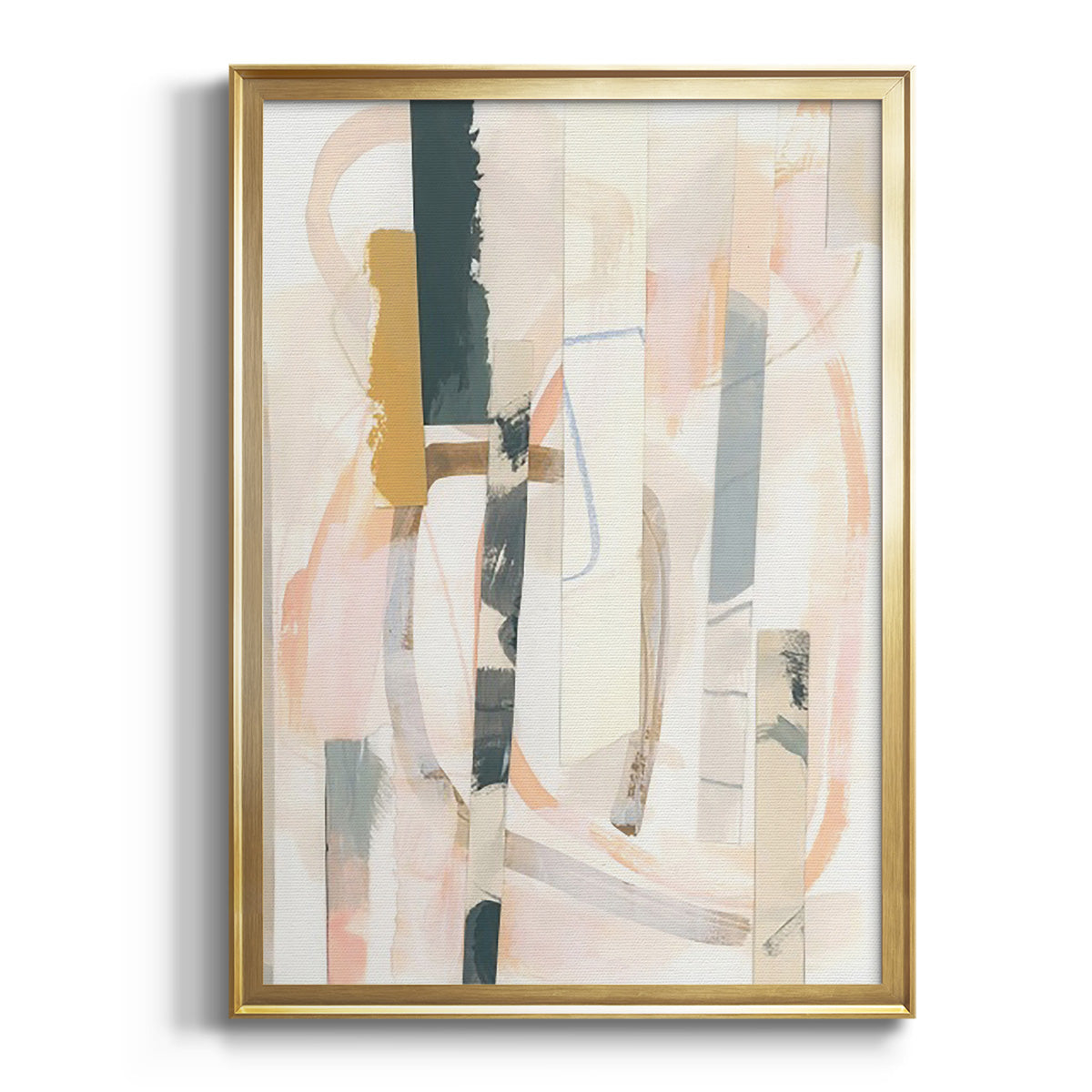 Melon Litmus II - Modern Framed Canvas Print