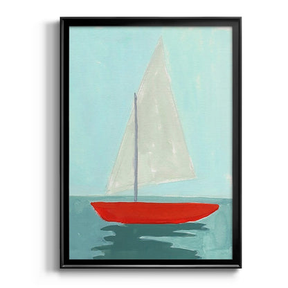 Small Sail II - Modern Framed Canvas Print