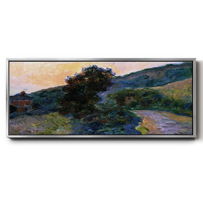 Sunset at Giverny, 1886 - Floater Framed Canvas Print