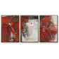 City Life I - Framed Premium Gallery Wrapped Canvas L Frame 3 Piece Set - Ready to Hang