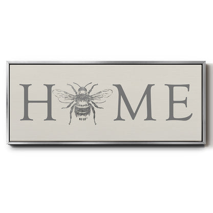 Bee Home - Floater Framed Canvas Print