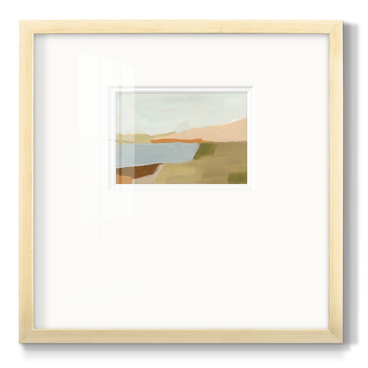 Stacked Landscape I Premium Framed Print Double Matboard