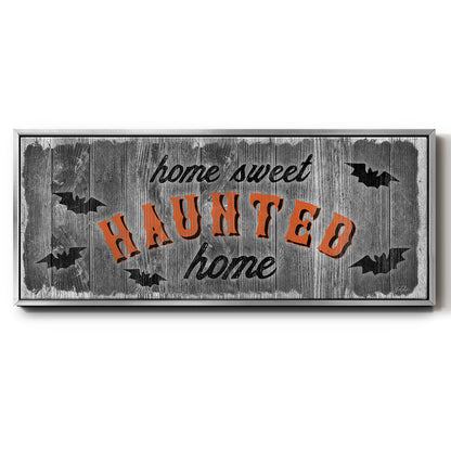 Home Sweet Haunted - Floater Framed Canvas Print