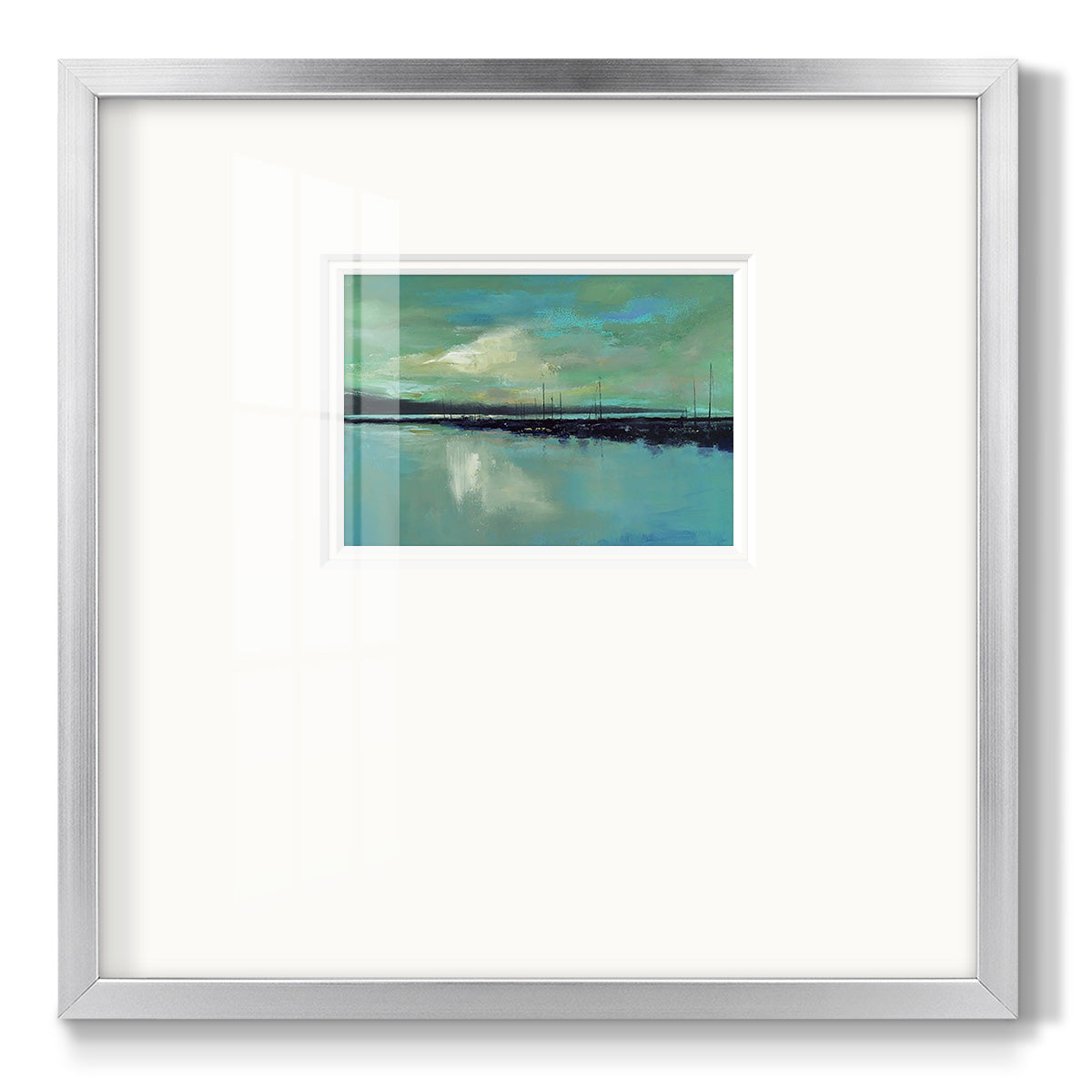 Harbor Light Premium Framed Print Double Matboard