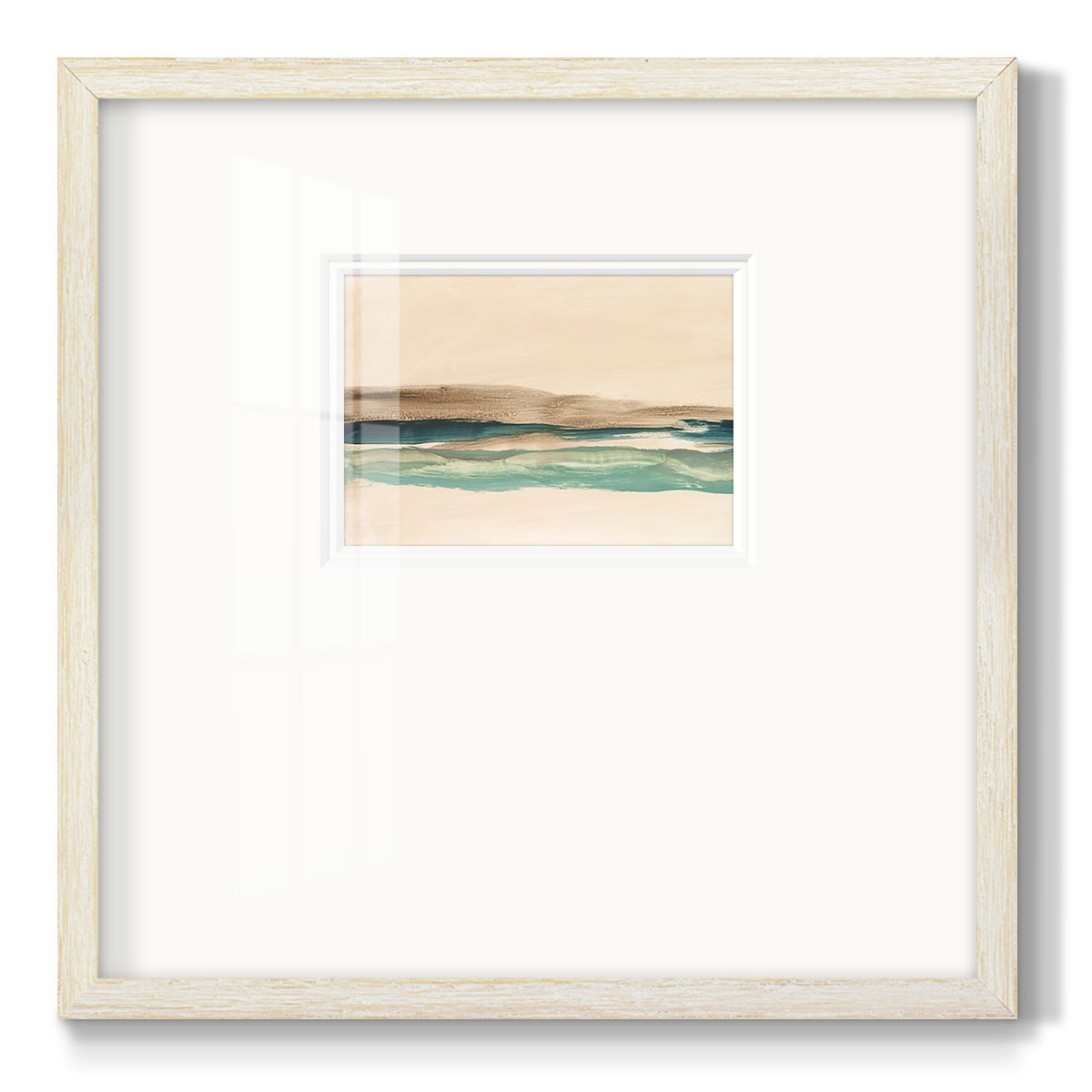 Layered Horizon I - Double Matboard Framed Print