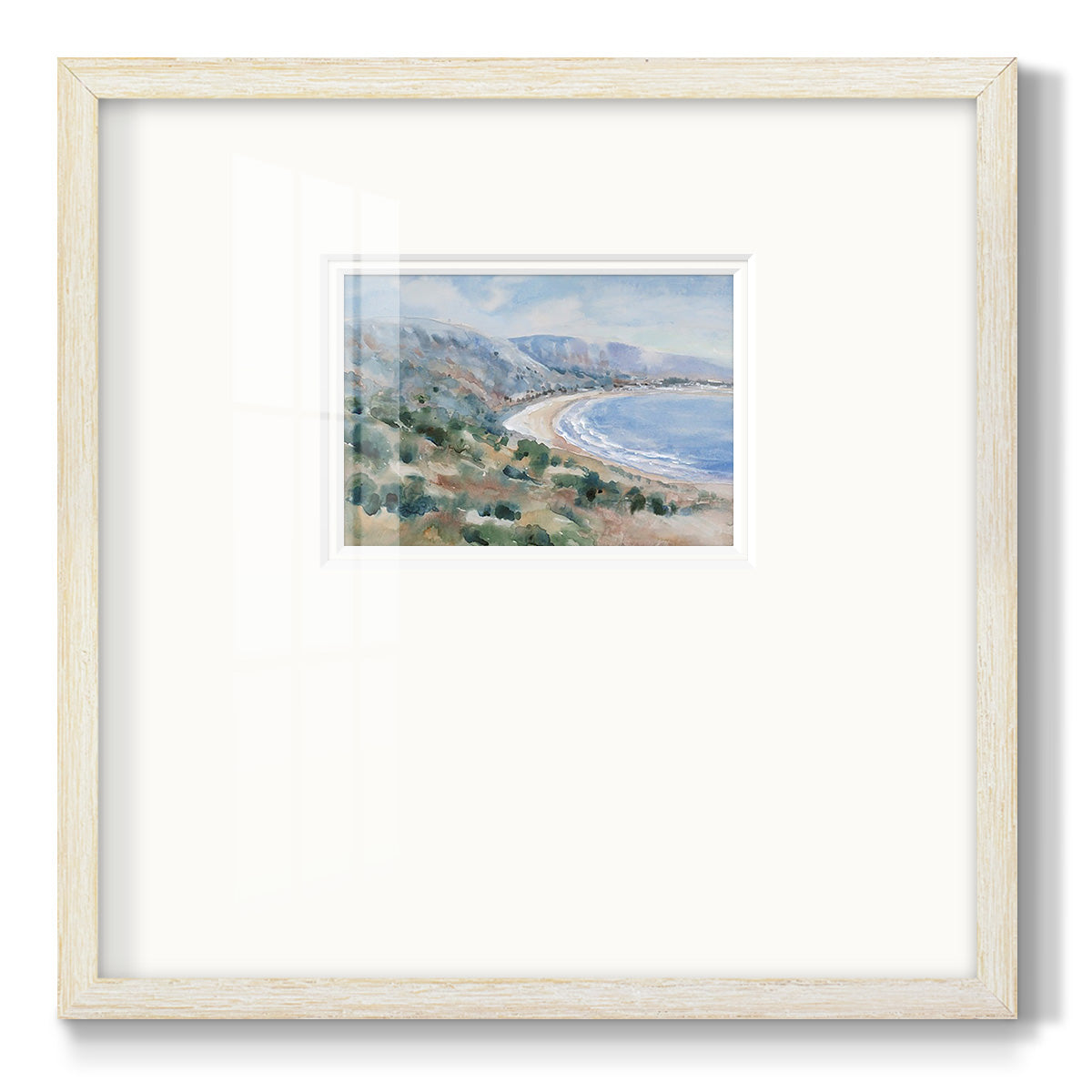 Coastal Mist II Premium Framed Print Double Matboard