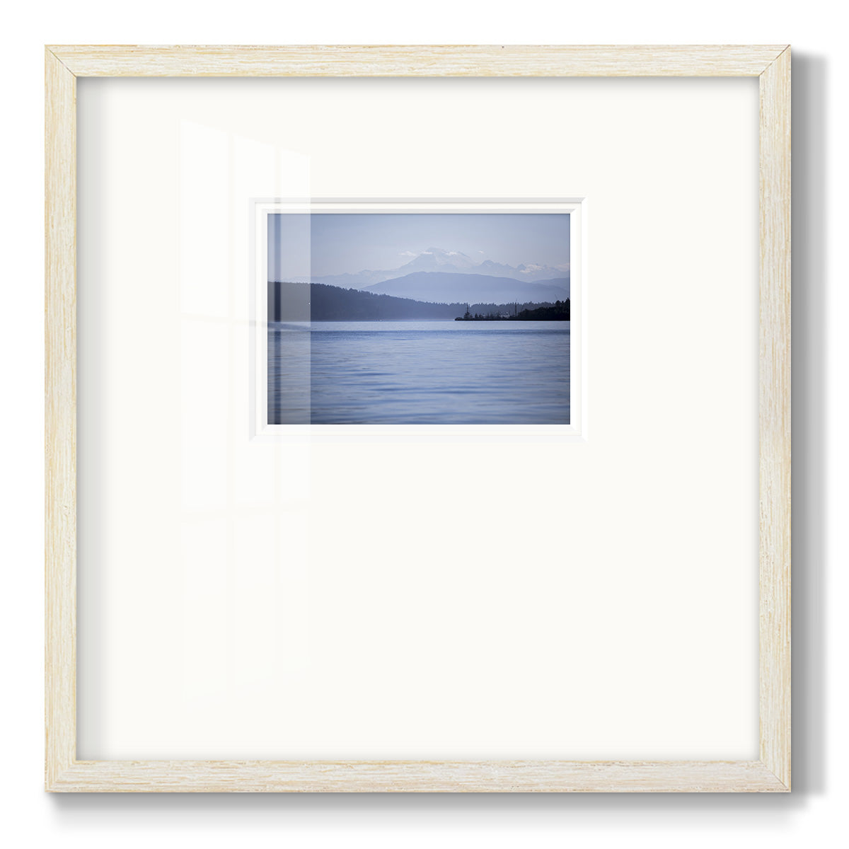 Blue Serenity- Premium Framed Print Double Matboard