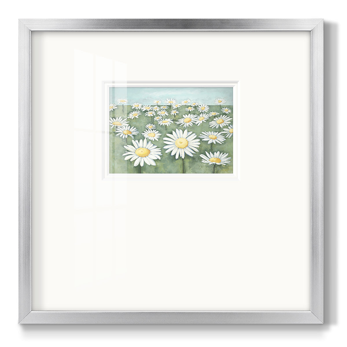 Field of Flowers - Double Matboard Framed Print