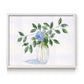 45308,watercolor,painting,flower,blue flower,green leaves,glass vase,nature art,interior decor,botanical art,floral,contemporary art,still life,home decor,tranquil,wall art,visual art,creative,handmade,craft,aesthetic,design,artist,beauty,calming,elegant,traditional,exhibition,soft colors,natural elements,craftsmanship,decor,floral arrangement,artwork,leaf,simplicity,Re-stickable,Plants & Flowers