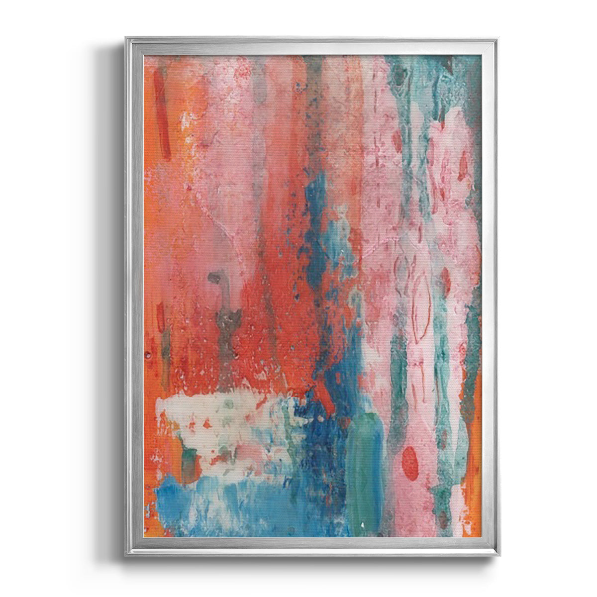 Spring Step I - Modern Framed Canvas Print