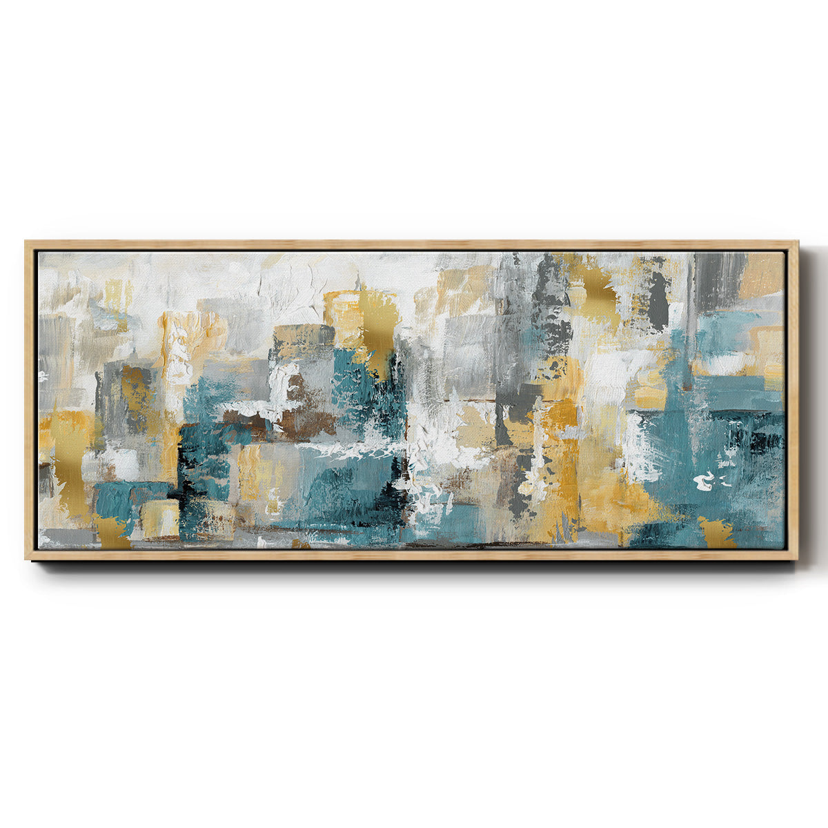 City Views I - Floater Framed Canvas Print