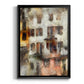 Stacked Houses III - Modern Framed Canvas Print