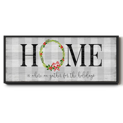 Gather for the Holidays - Floater Framed Canvas Print